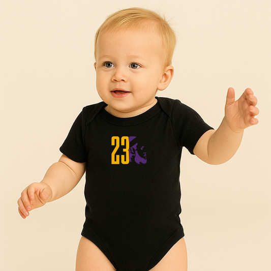 Lebron James 23 Sports Baby Romper Onesie