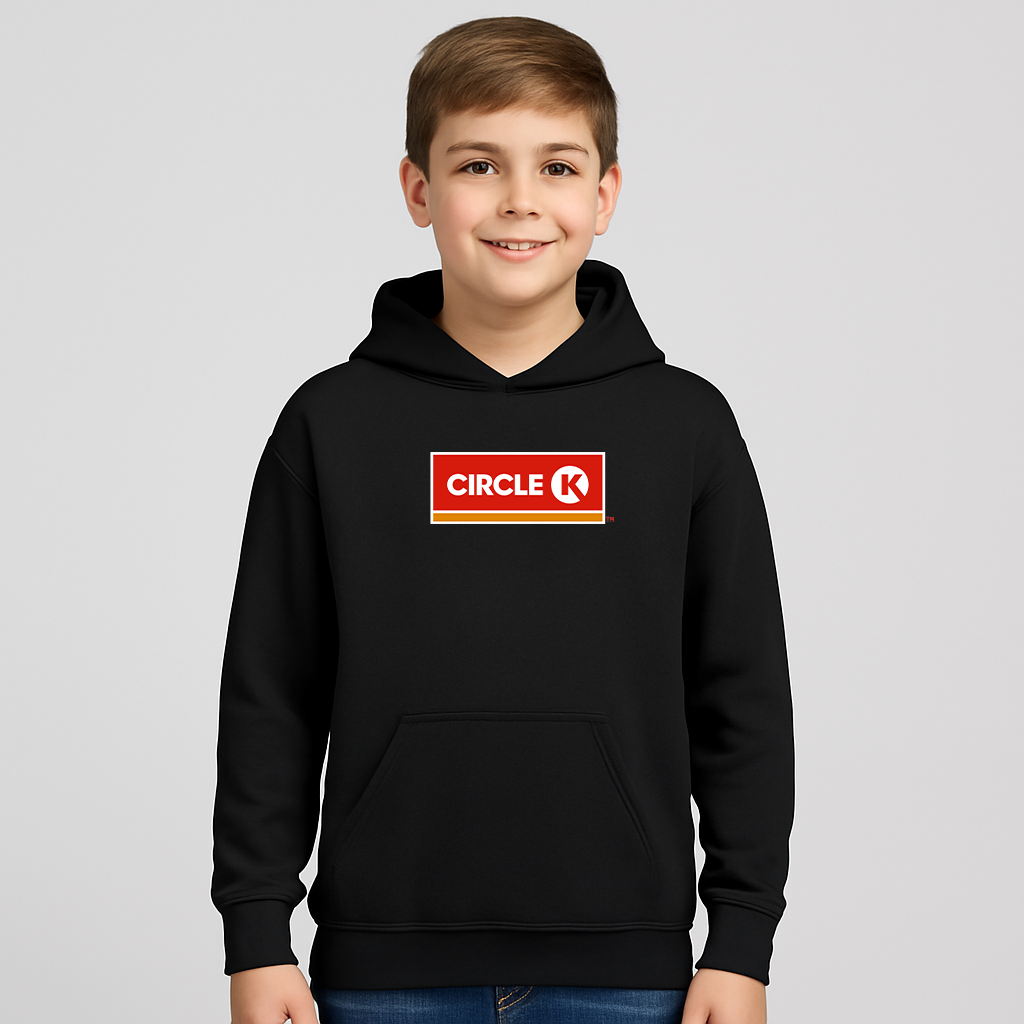 Youth Kids Circle K Gas Station Pullover Hoodie