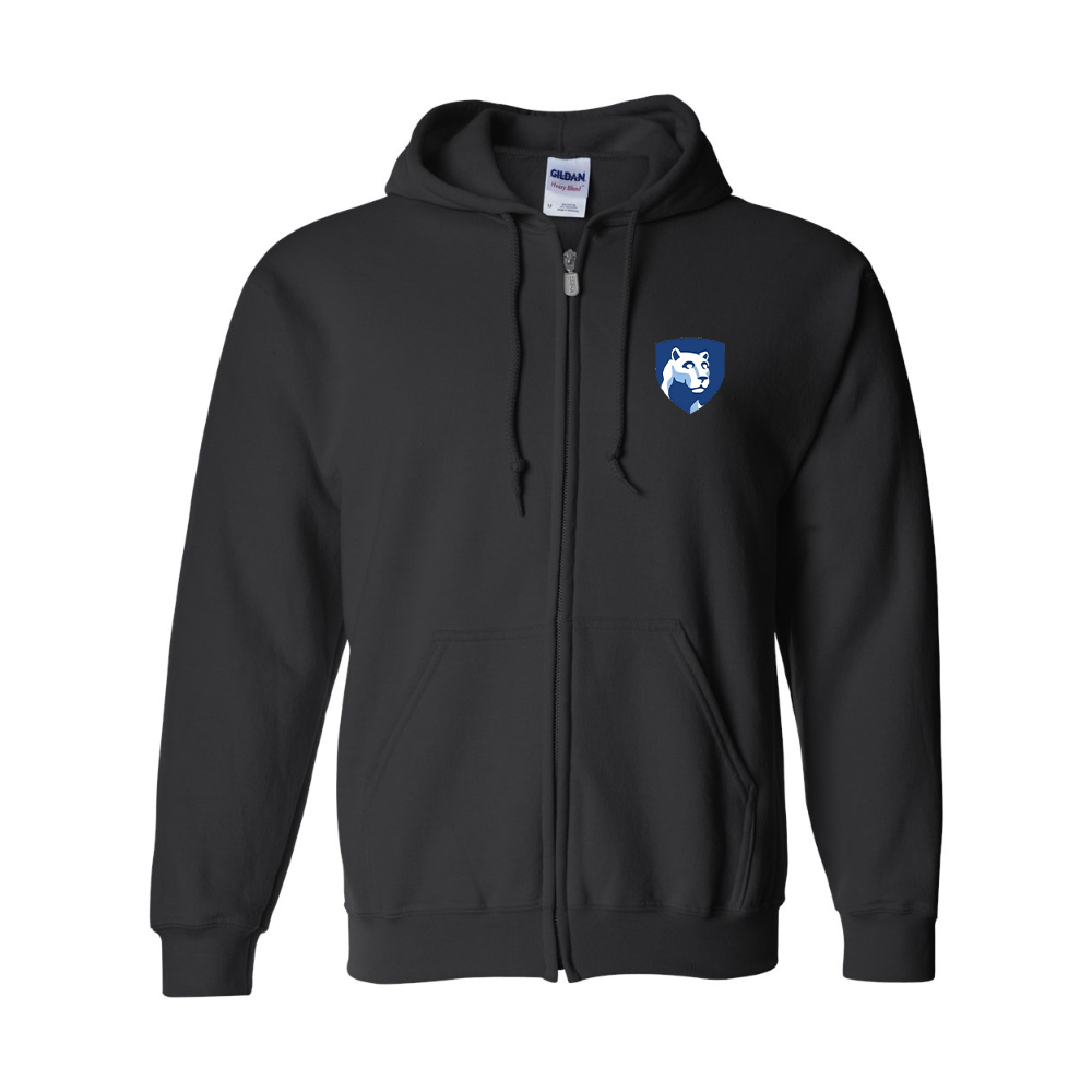 Men's Penn State Symbol Gildan  Heavy Blend Full Zip Hooded Sweatshirt
