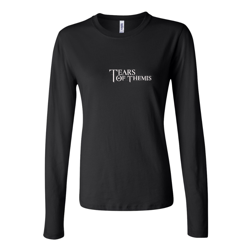 BELLA CANVAS Women’s Tear Of Themis Logo Jersey Long Sleeve Tee