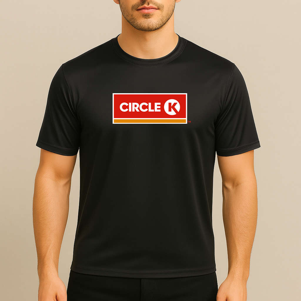 Men's Circle K Gas Station  Polyester T-Shirt