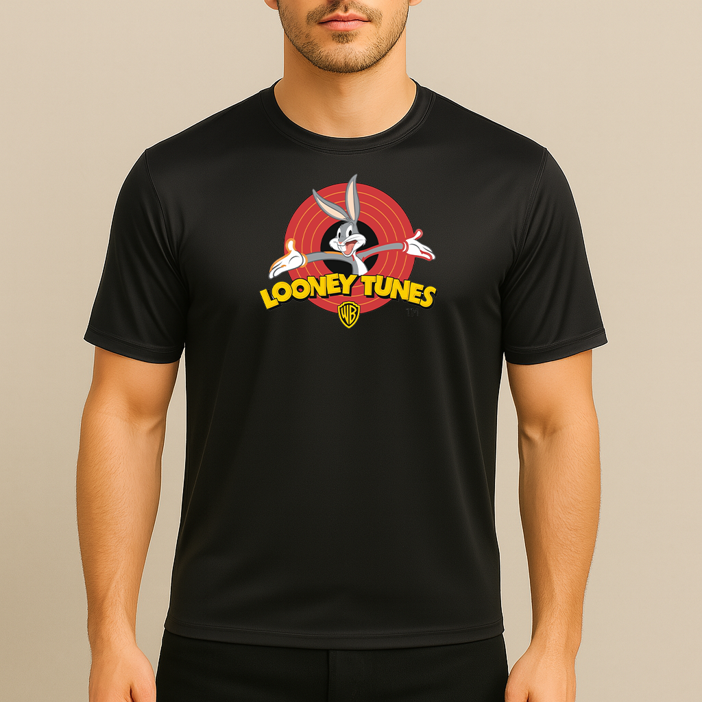 Men's Looney Tunes Warner Brothers Cartoon Polyester T-Shirt
