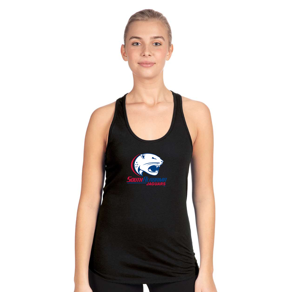 Women's South Alabama Jaguars Logo Next Level Ideal Racerback Tank