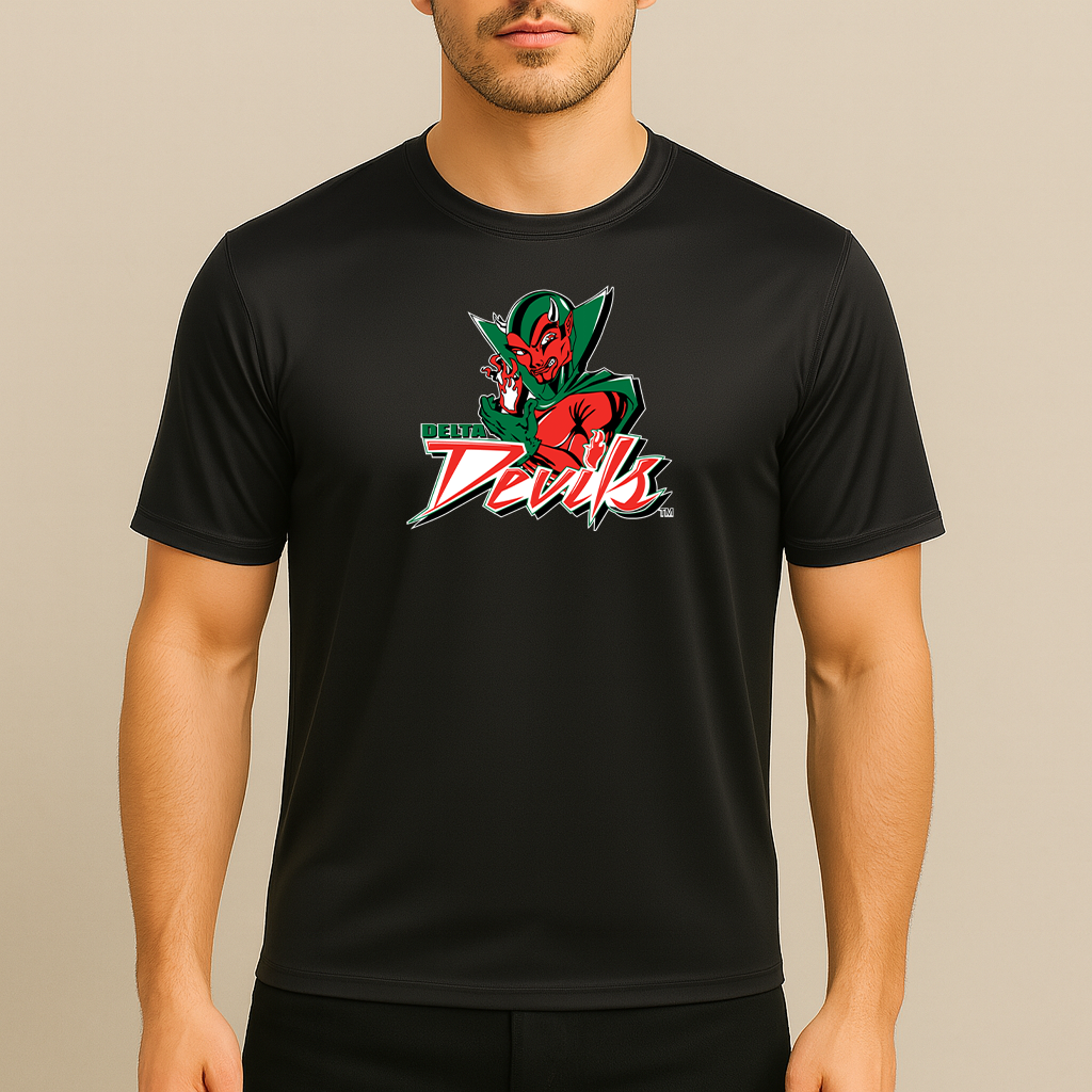Men's MVSU Delta Devils Logo Polyester T-Shirt