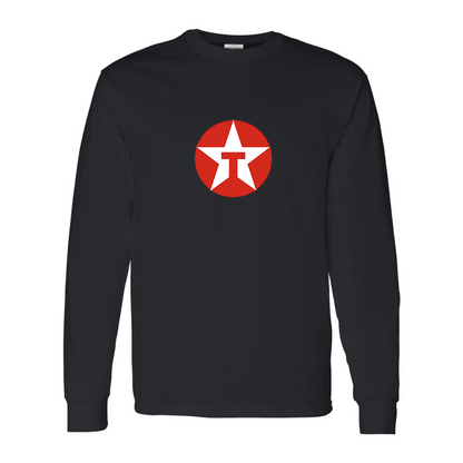 Men's Texaco Logo Gildan Heavy Cotton Long Sleeve T-Shirt