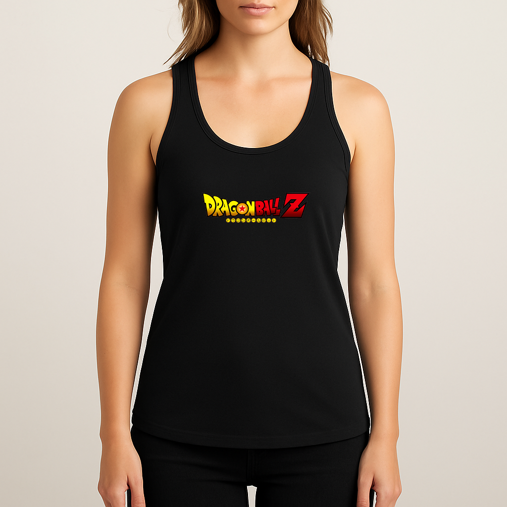Women's Dragon Ball Z Title Racerback Tank Top