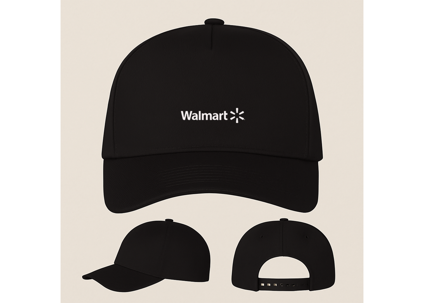 Walmart Logo Five Panel Twill Snapback Cap