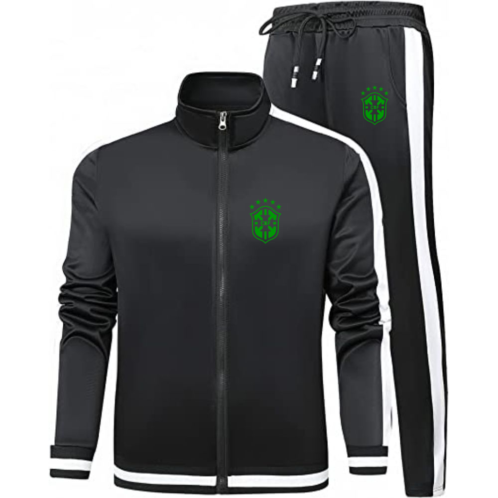 Men's Brazil Soccer Logo Dri-Fit TrackSuit