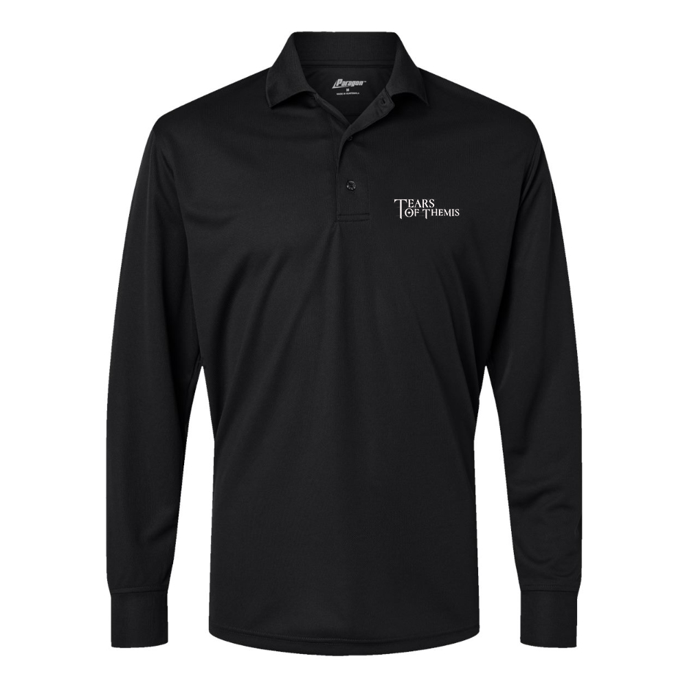 Men's Tear Of Themis Logo Paragon Prescott Long Sleeve Polo