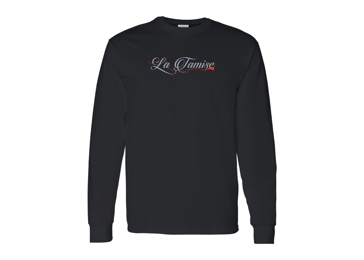 Men's La Tamise Logo Gildan Heavy Cotton Long Sleeve T-Shirt