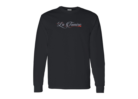 Men's La Tamise Logo Gildan Heavy Cotton Long Sleeve T-Shirt
