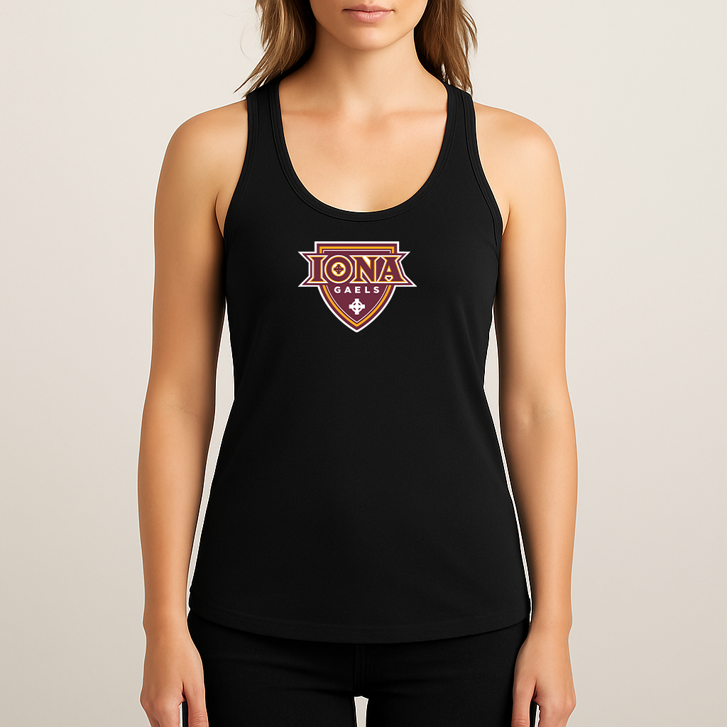 Women's Iona Gaels Logo Next Level Ideal Racerback Tank