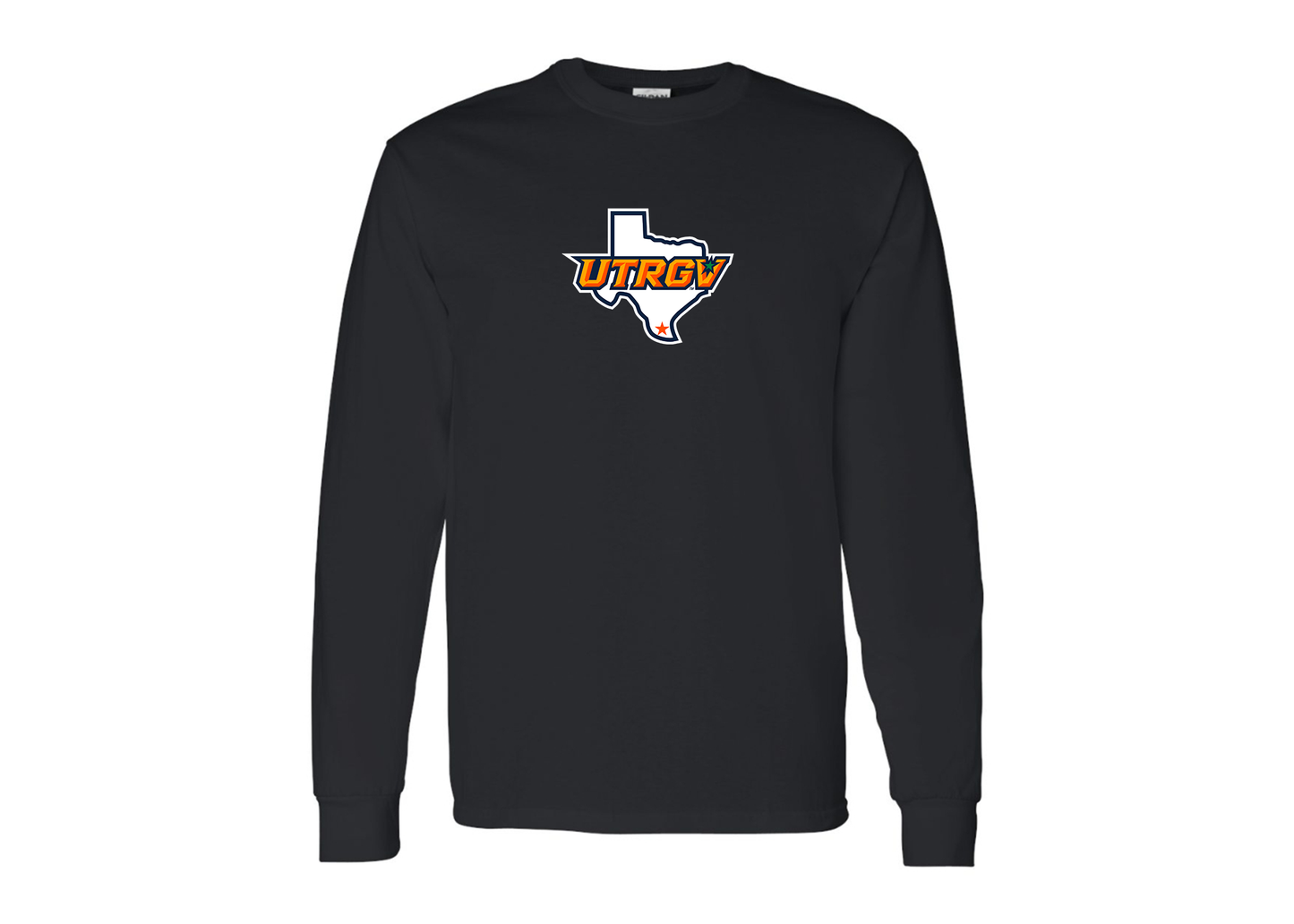 Men's UTRGV Vaqueros Gildan Heavy Cotton Long Sleeve T-Shirt