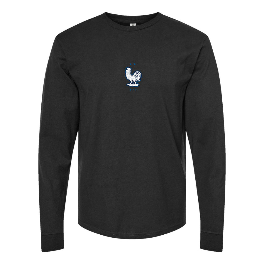 Men's France National Soccer Team  Long Sleeve T-Shirt