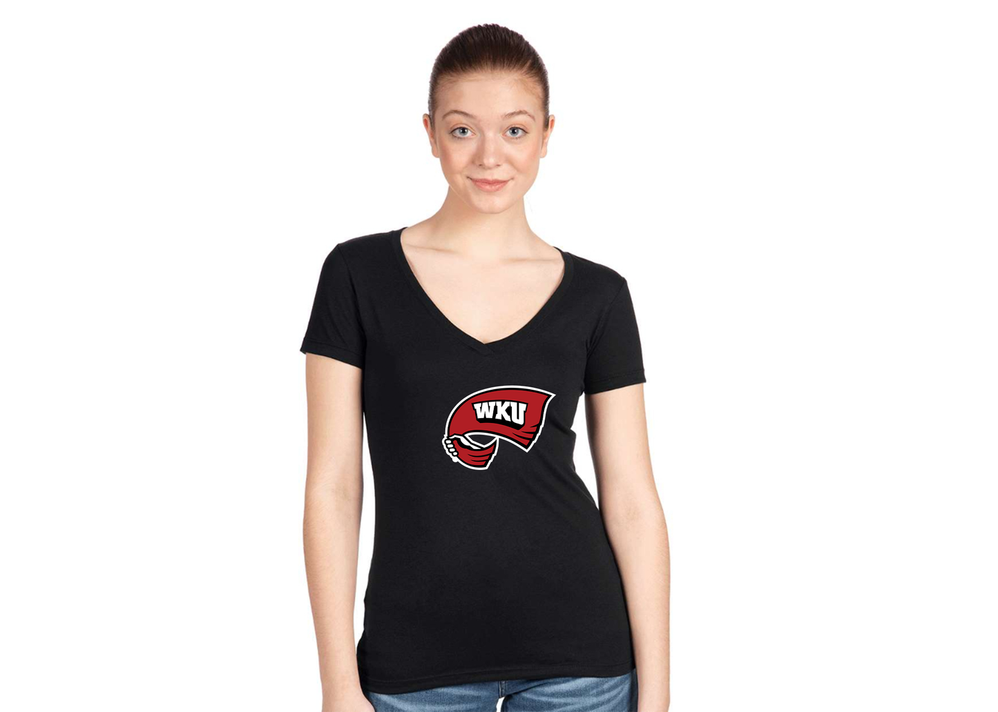 Women's Western Kentucky Hilltoppers Next Level V-Neck T-Shirt