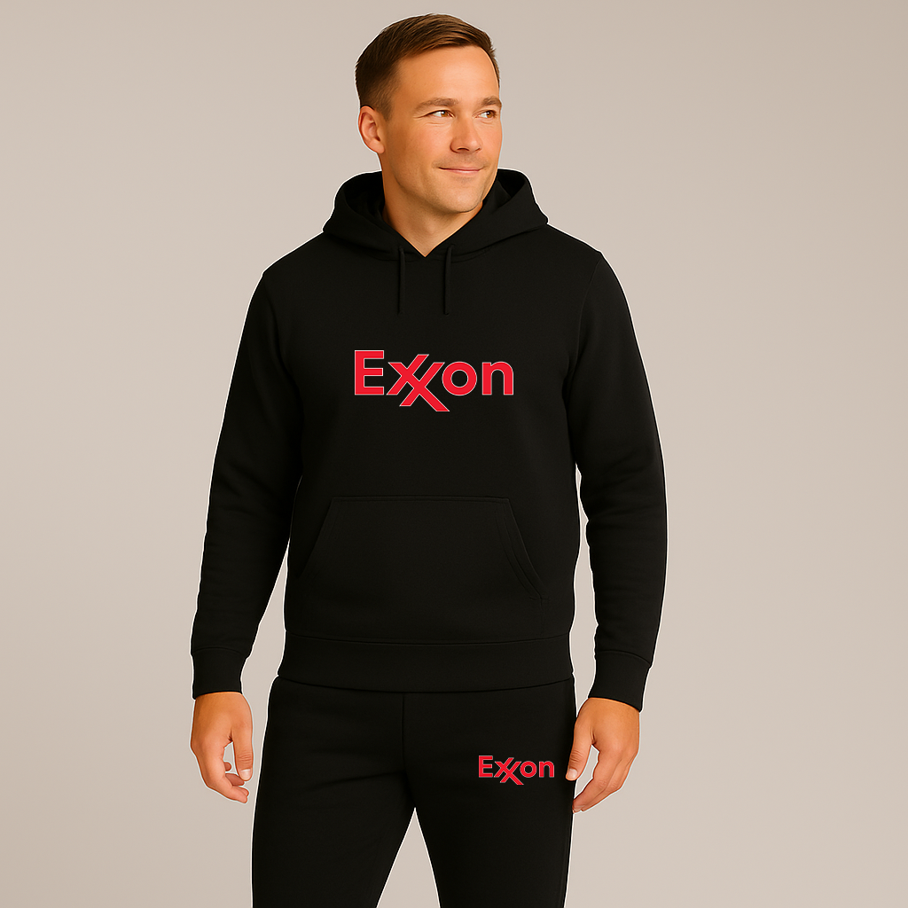 Men's Exxon Gas Station Hoodie Joggers Set