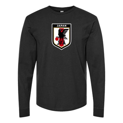 Men's Japan National Soccer Team Long Sleeve T-Shirt