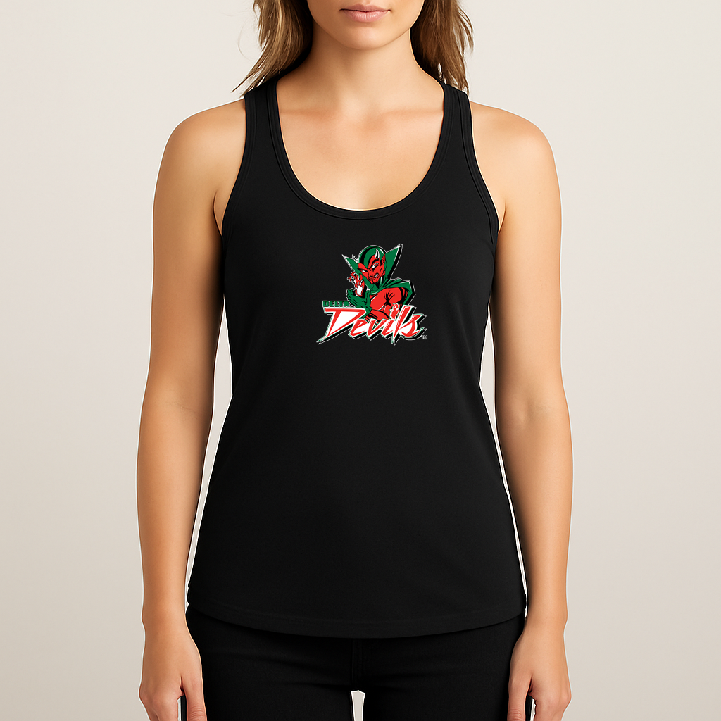 Women's MVSU Delta Devils Logo Next Level Ideal Racerback Tank