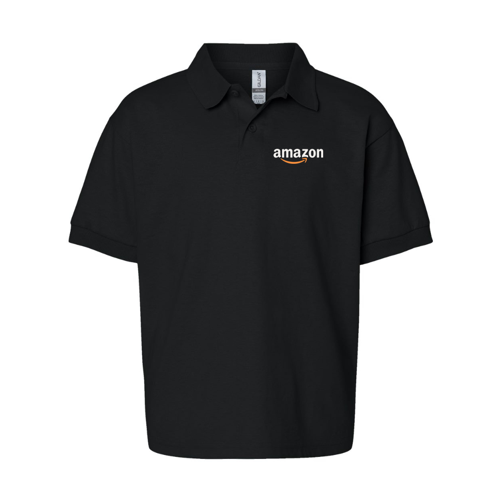 Youth Amazon Logo Gildan Dry Blend Jersey Polo