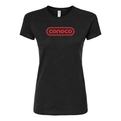 Women's Conoco Gas Station Round Neck T-Shirt