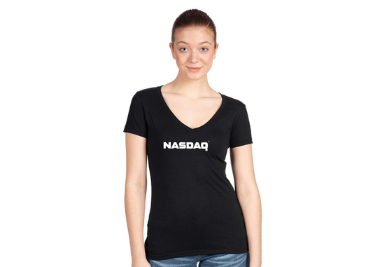 Women's Nasdaq Logo Next Level V-Neck T-Shirt
