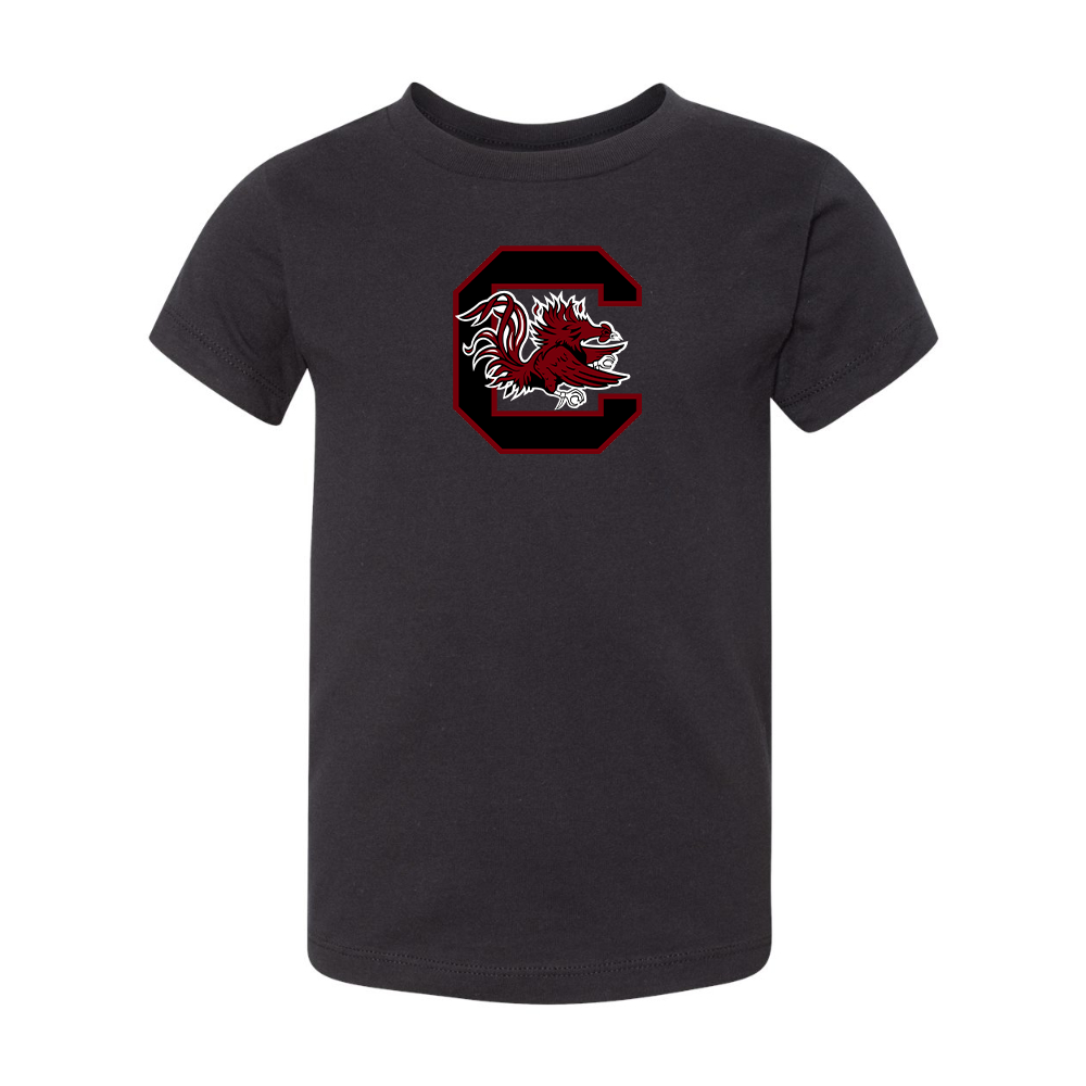 South Carolina Gamecocks Logo BELLA  CANVAS Toddler Jersey Tee