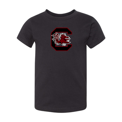 South Carolina Gamecocks Logo BELLA  CANVAS Toddler Jersey Tee