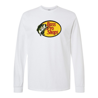 Men's Bass Pro Shops Logo Gildan Heavy Cotton Long Sleeve T-Shirt