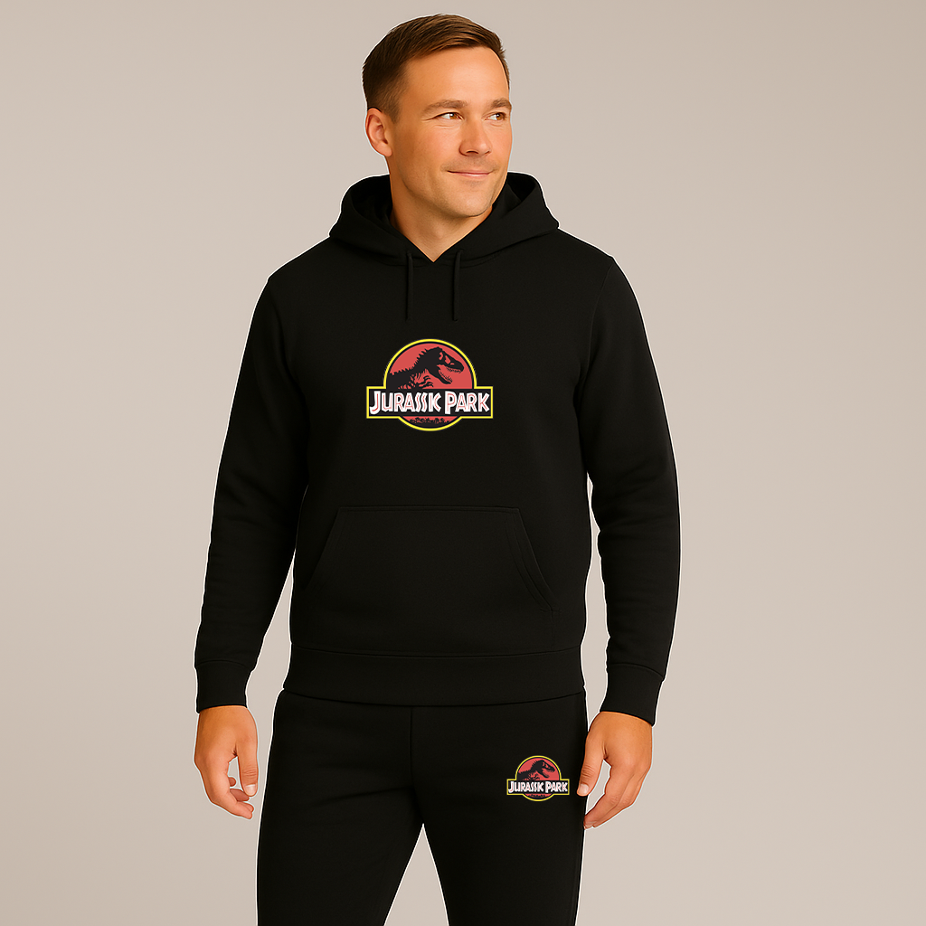 Men's Jurassic Park Movie Hoodie Joggers Set