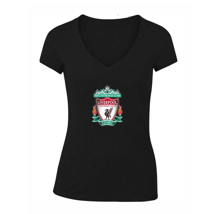 Women's Liverpool Football Club Est.1892 V-Neck T-Shirt