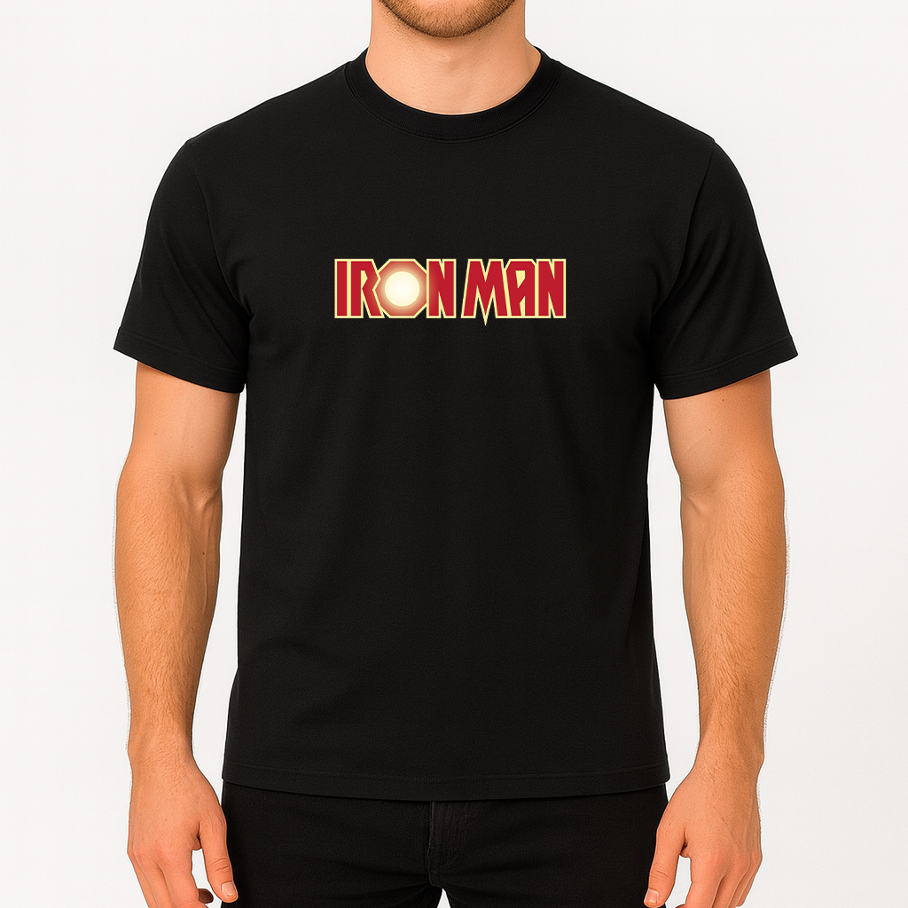 Men's Iron Man Marvel Superhero Cotton T-Shirt