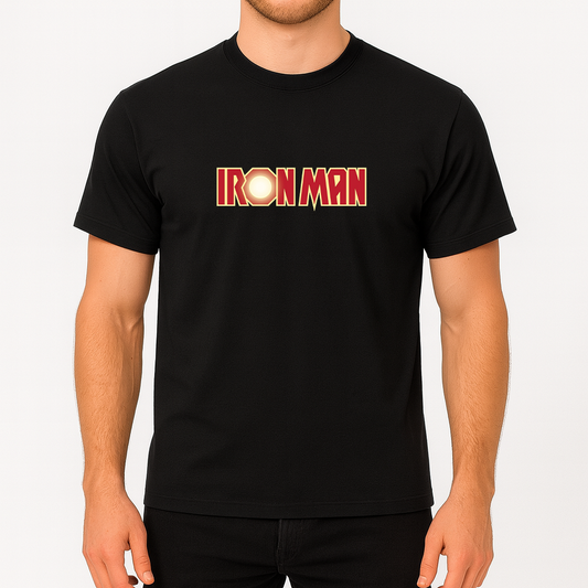 Men's Iron Man Marvel Superhero Cotton T-Shirt