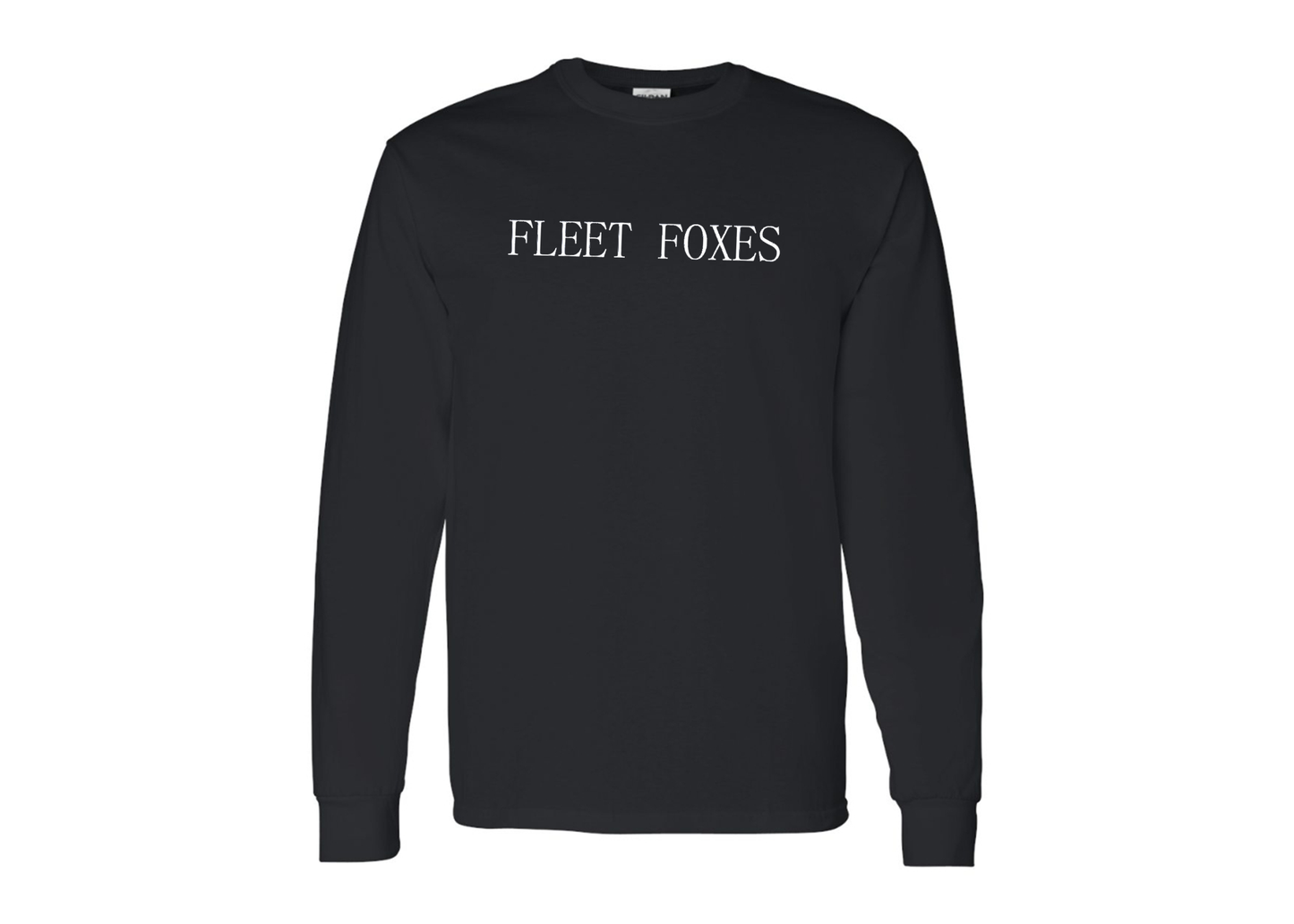 Men's Fleet Foxes Logo Gildan Heavy Cotton Long Sleeve T-Shirt
