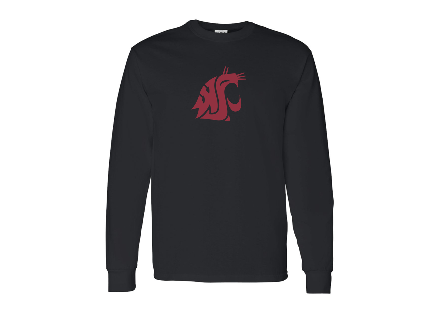 Men's Washington State Cougars Gildan Heavy Cotton Long Sleeve T-Shirt