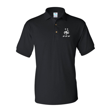 Men's France Soccer Dry Blend Polo