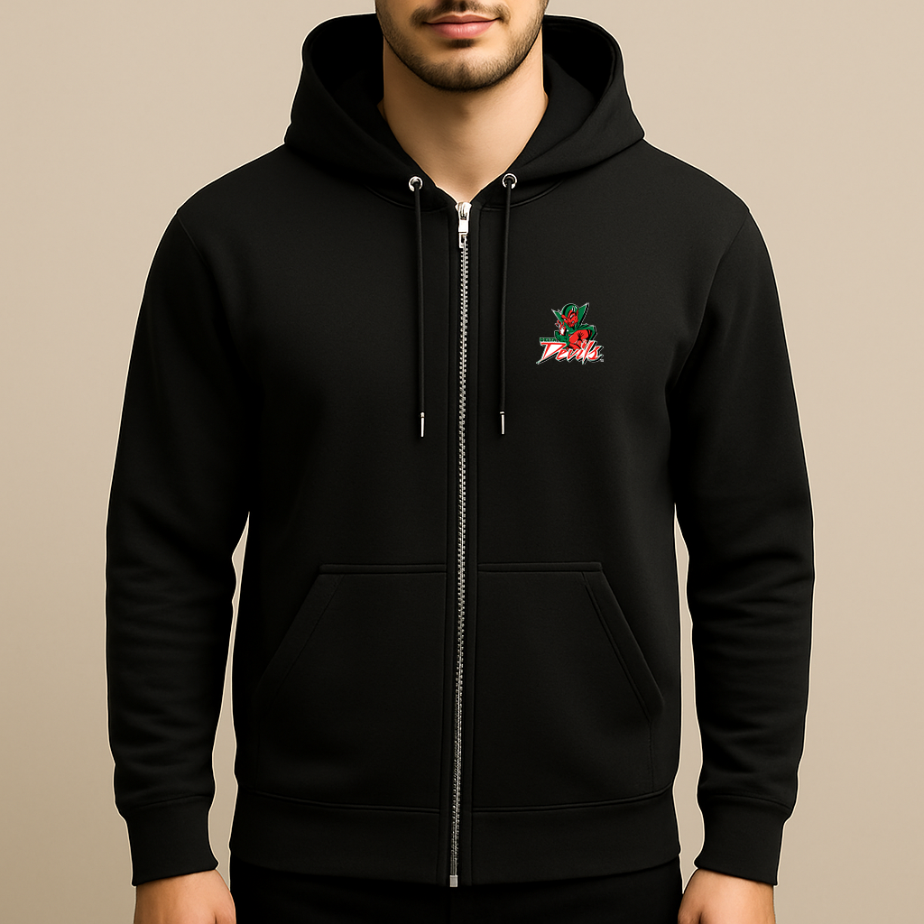 Men's MVSU Delta Devils Logo Zipper Hoodie