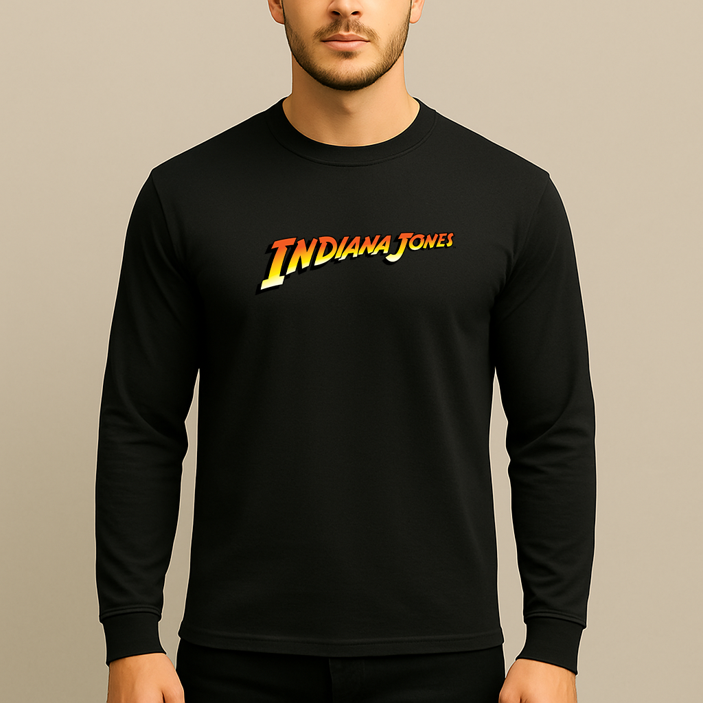 Men's Indiana Jones Movie Long Sleeve T-Shir