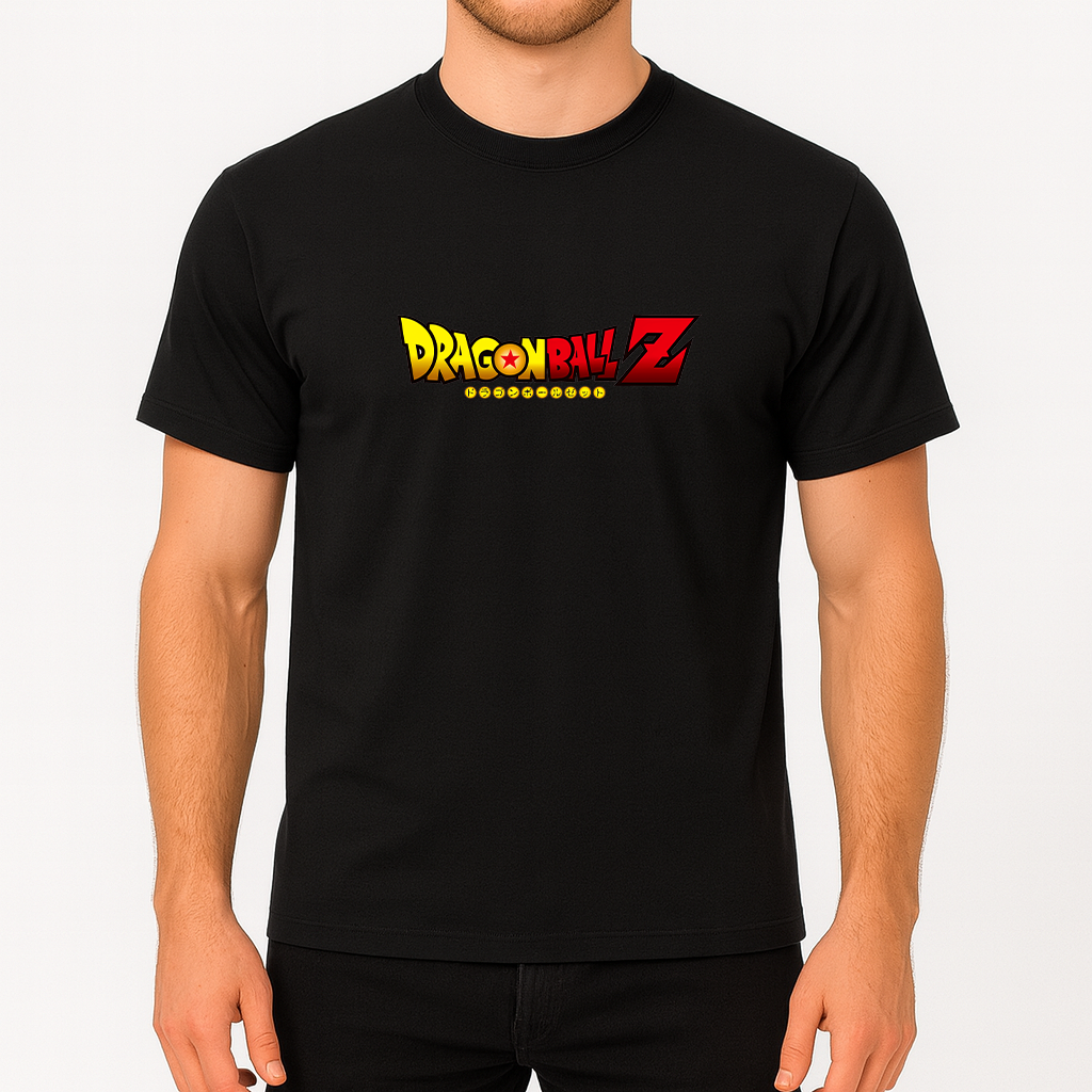 Men's Dragon Ball Z Cartoon Title Cotton T-Shirt