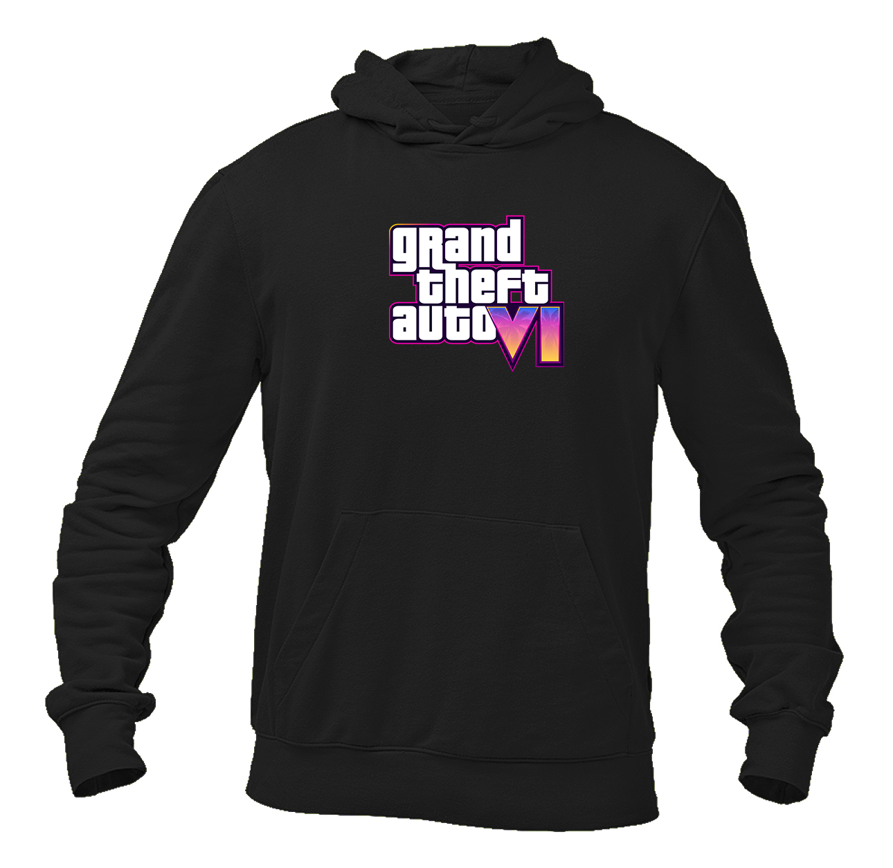 Men's GTA 6 Grand Theft Auto VI Pullover Hoodie Game