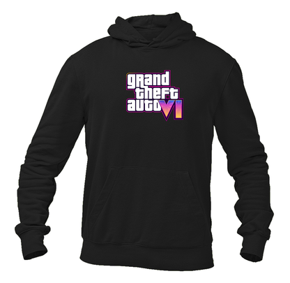 Men's GTA 6 Grand Theft Auto VI Pullover Hoodie Game