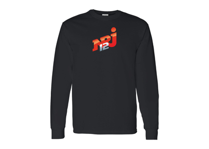 Men's NRJ 12 Logo Gildan Heavy Cotton Long Sleeve T-Shirt