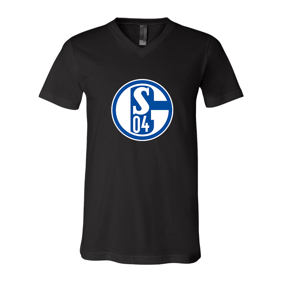 Men’s  Schalke 04 FC - BELLA + CANVAS - Jersey V-Neck Tee - 3005