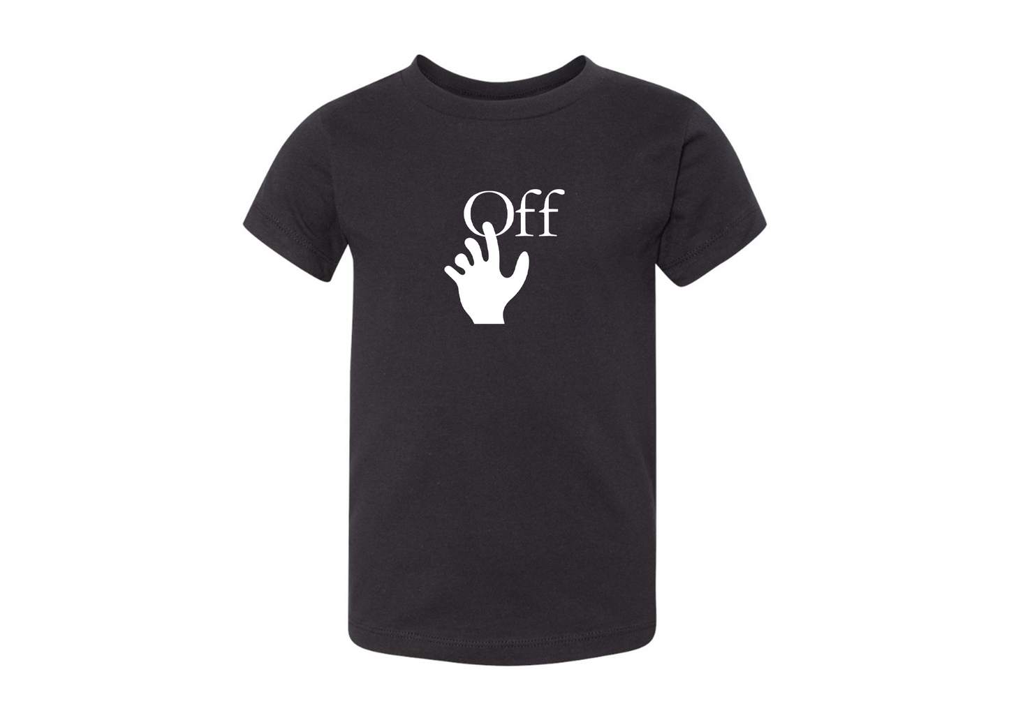 Off-White Hand BELLA  CANVAS Toddler Jersey Tee