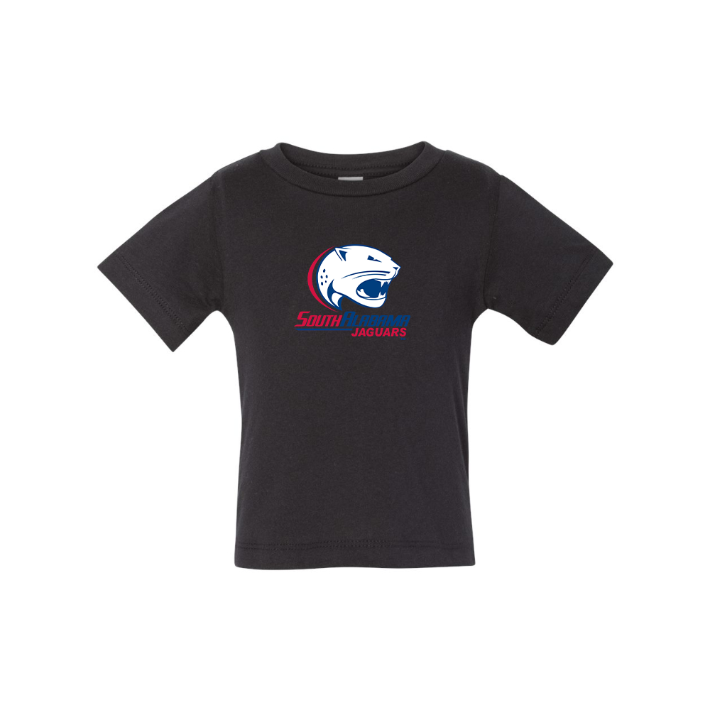 South Alabama Jaguars Logo BELLA CANVAS Infant Jersey Tee