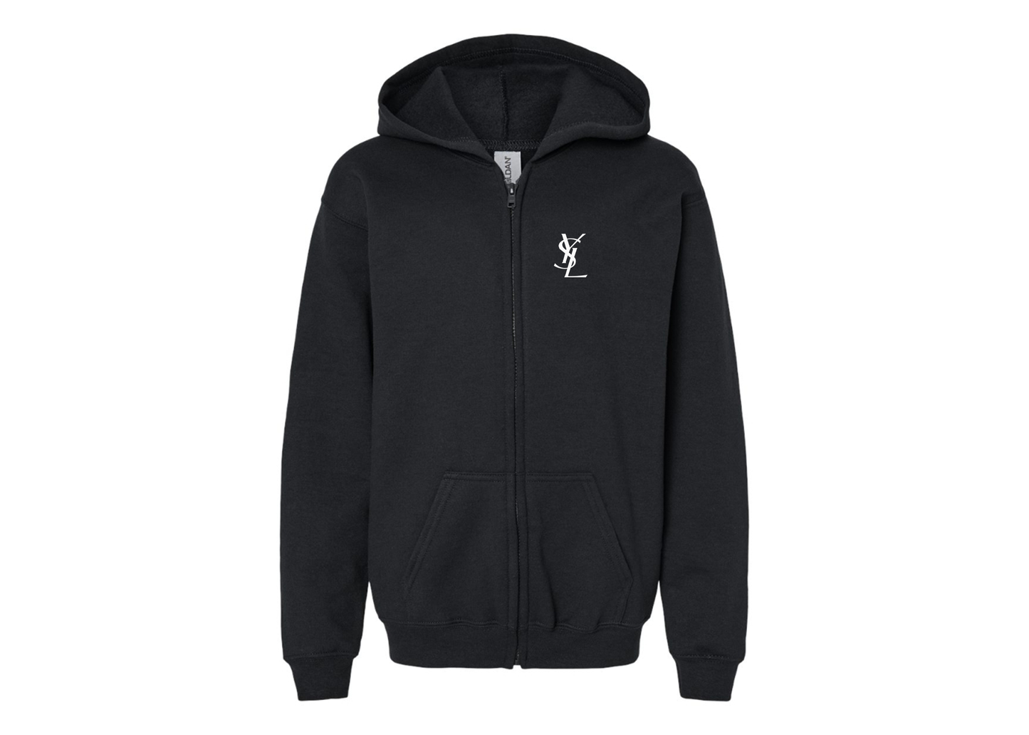 Gildan Heavy Blend Youth YSL Full Zip Hooded Sweatshirt
