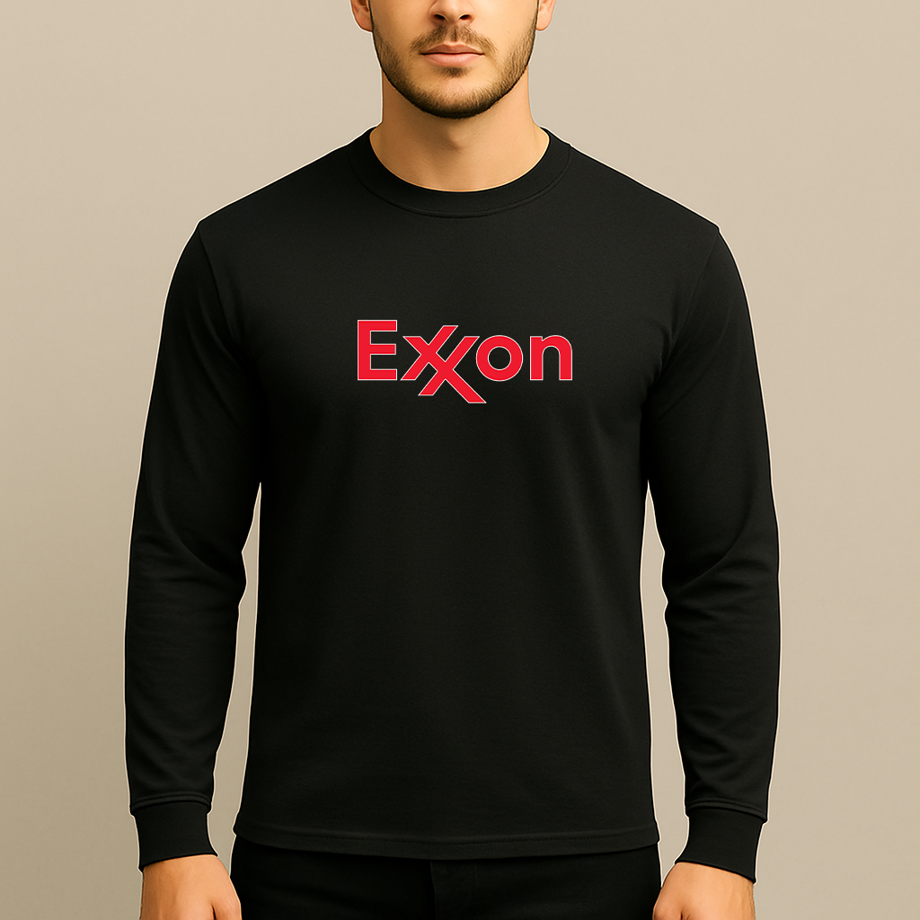 Men's Exxon Mobil Gas Station  Long Sleeve T-Shirt