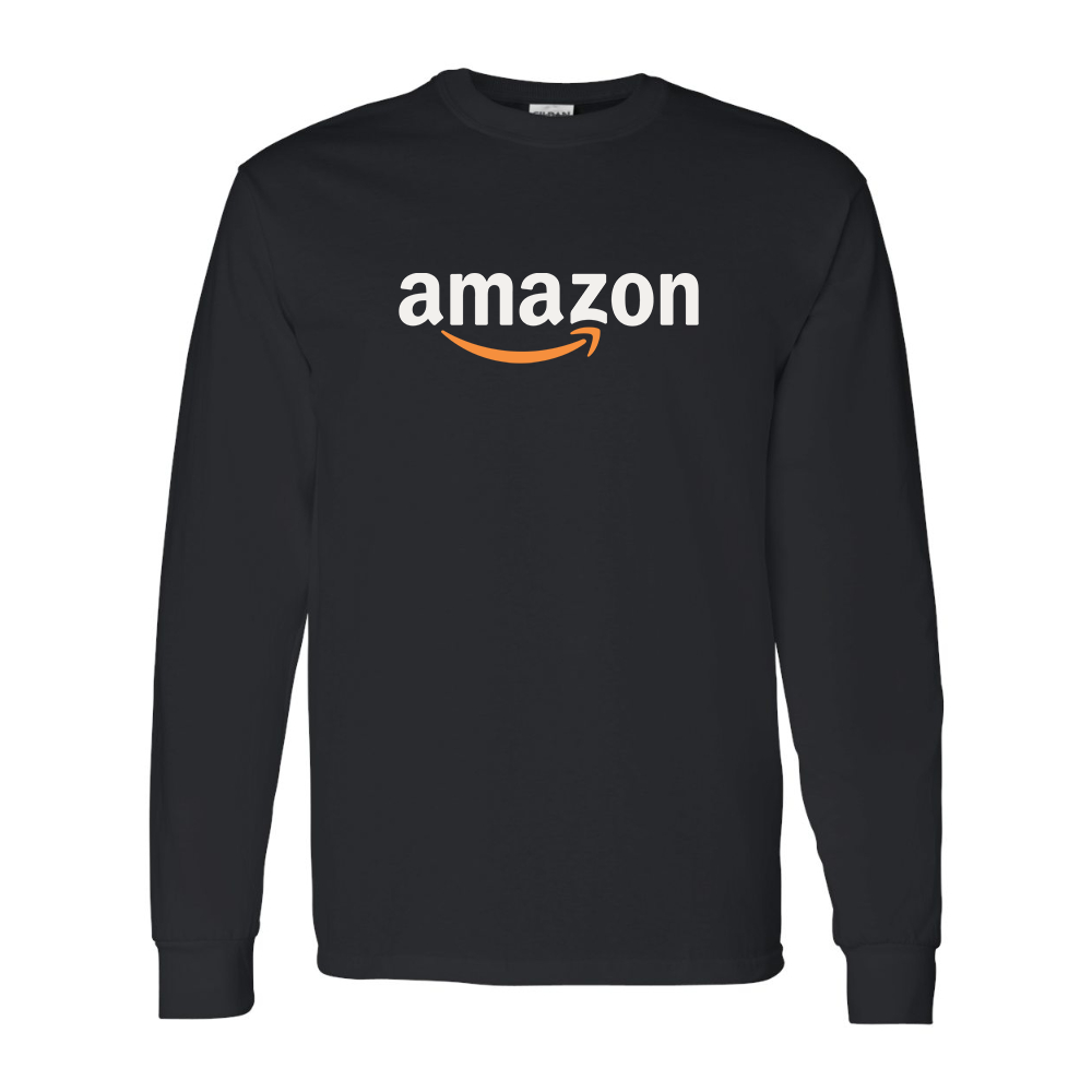 Men's Amazon Logo Gildan Heavy Cotton Long Sleeve T-Shirt
