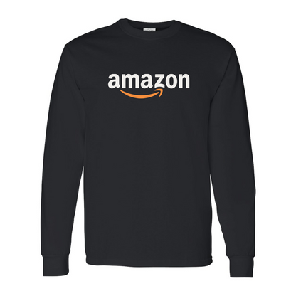 Men's Amazon Logo Gildan Heavy Cotton Long Sleeve T-Shirt