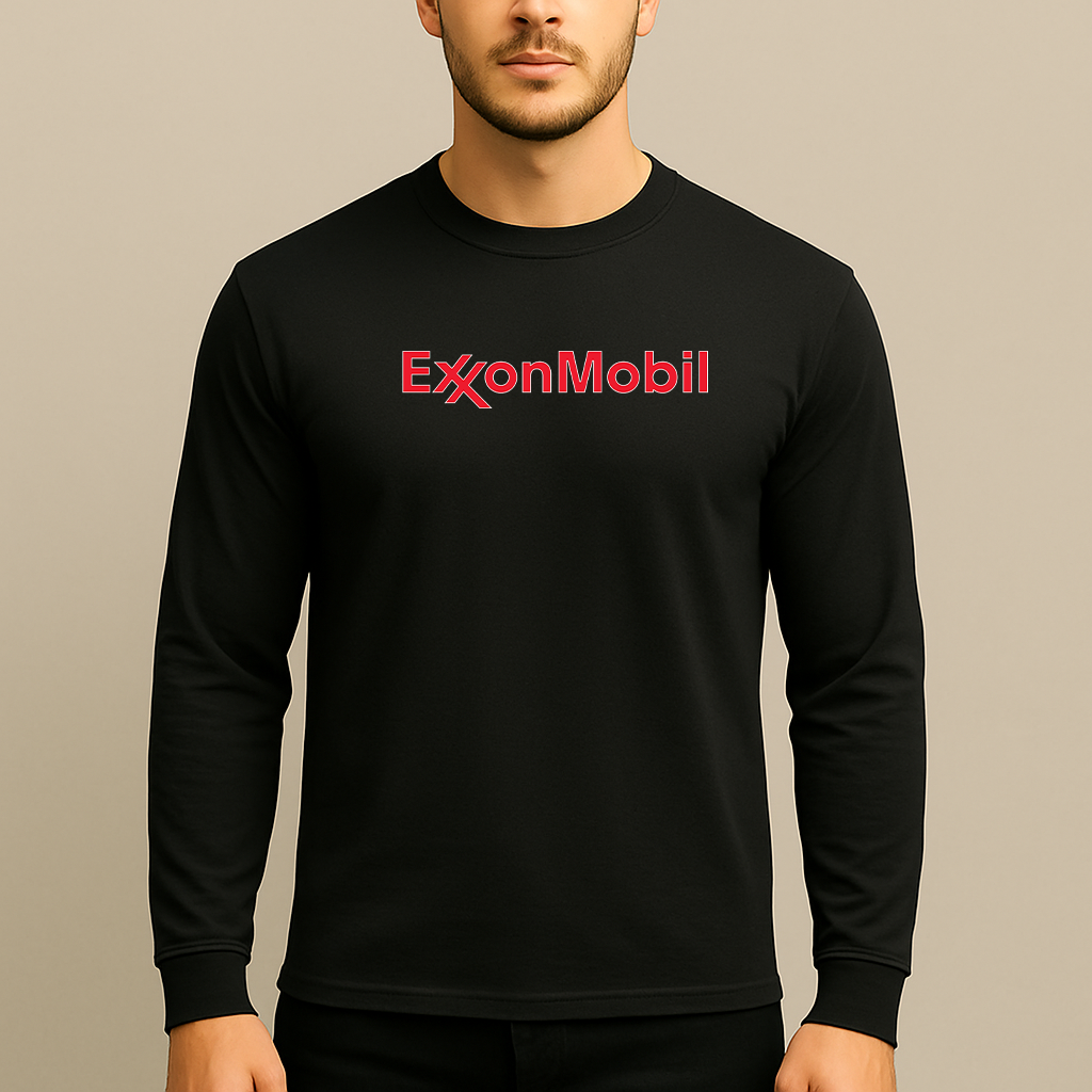 Men's Exxon Gas Station Long Sleeve T-Shirt