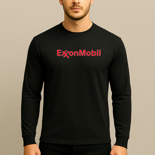 Men's Exxon Gas Station Long Sleeve T-Shirt